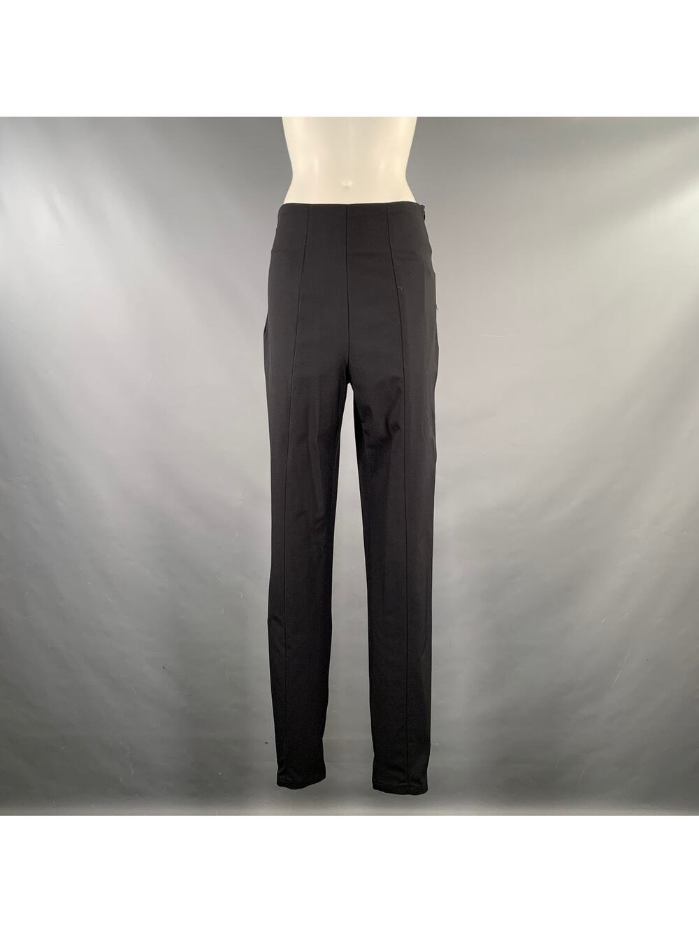 MARITHE+FRANCOIS GIRBAUD Size L Black Polyamide Blend Twill Dress Pants